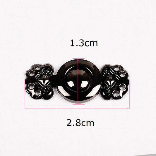 2.8cm Chinese Cloud and Ruyi Metal Pair Buttons 10pcs
