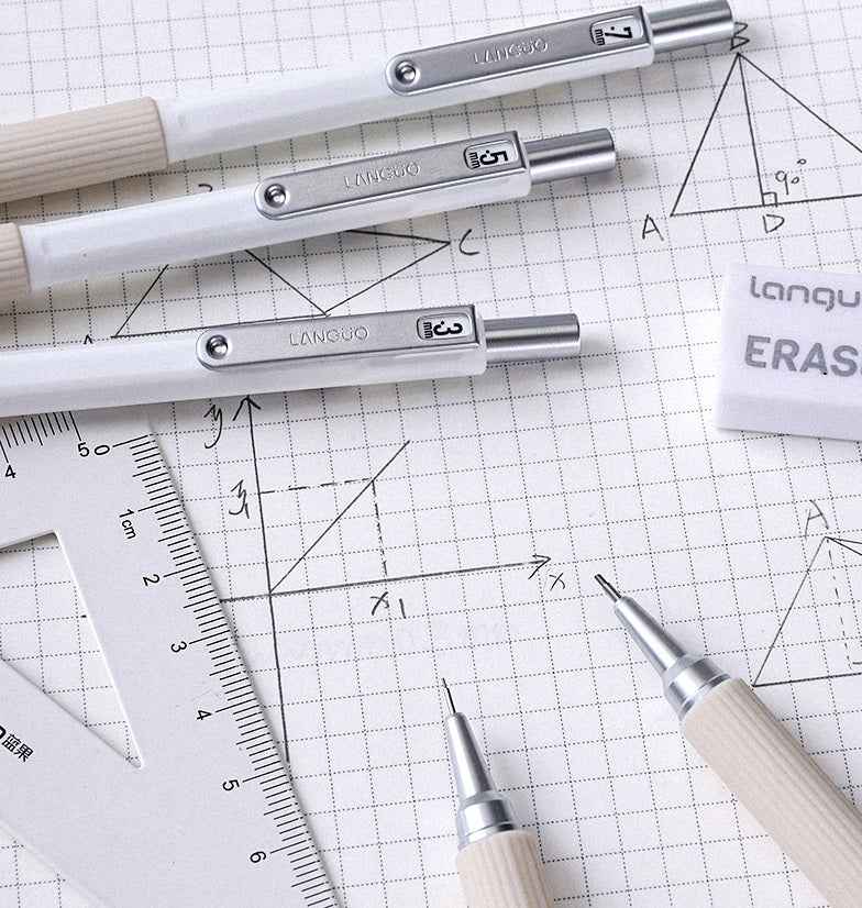 Languo 4PCS Metal Drawing Mechanical Pencils Set