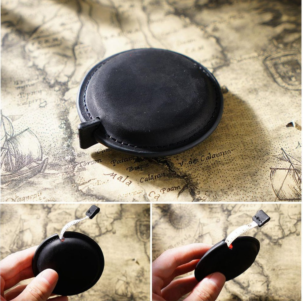 Leather Mini Tape Measure,Vintage Sewing & Body Tape