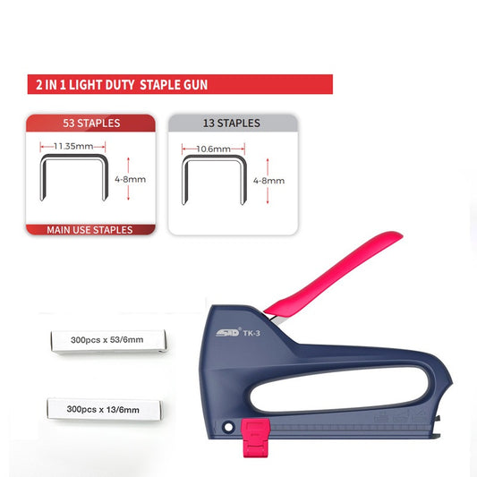 2v1 ľahká zošívačka so 600 ks sponiek na remeselné tkaniny