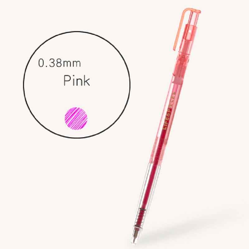 Livework Clear Life & Pieces 0.38mm Slim Color Gel Pen 3 Pack