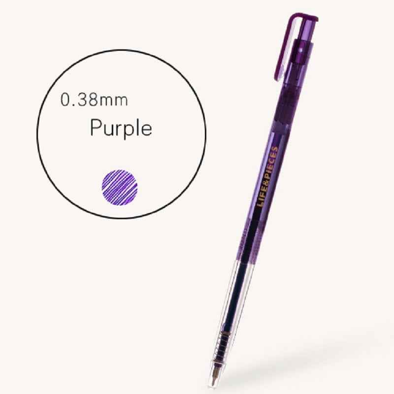 Livework Clear Life & Pieces 0.38mm Slim Color Gel Pen 3 Pack