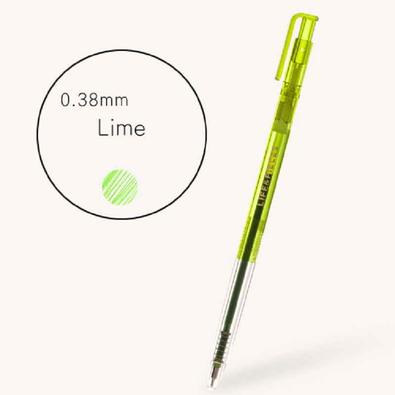 Livework Clear Life & Pieces 0.38mm Slim Color Gel Pen 3 Pack