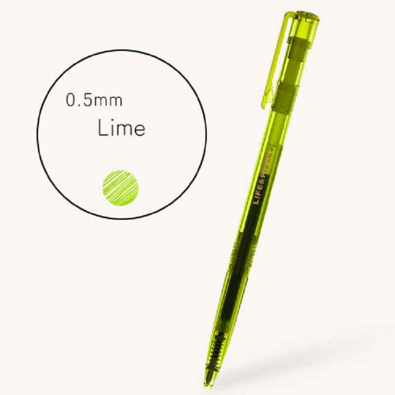 Livework Colorful Life & Pieces 0.5mm Slim Color Gel Pen 2 Pack