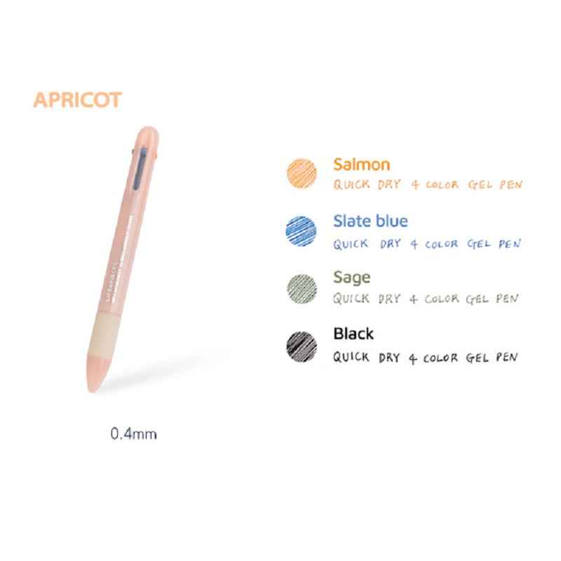 Livework Life&Pieces 4 Color Gel Pen 0.4mm
