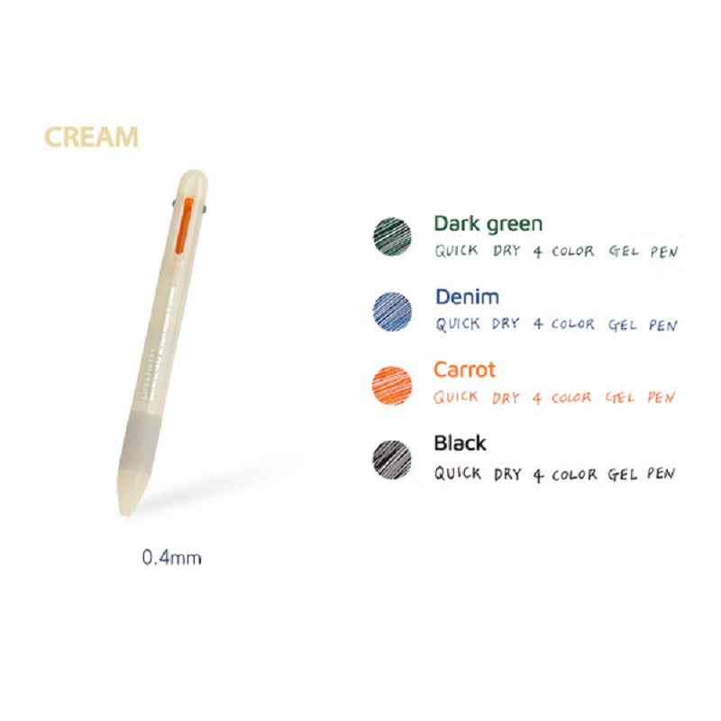 Livework Life&Pieces 4 Color Gel Pen 0.4mm