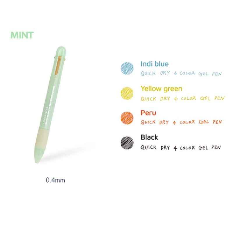 Livework Life&Pieces 4 Color Gel Pen 0.4mm