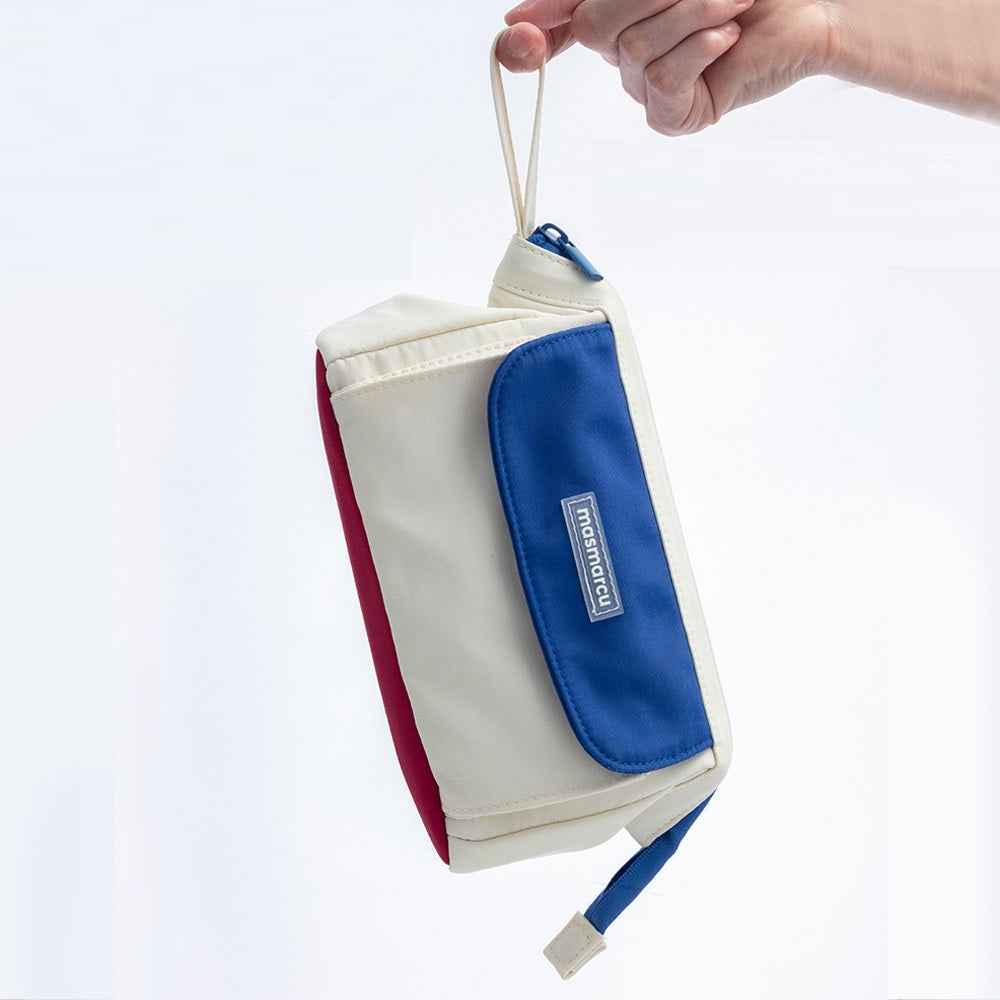 M&G MASMARCU Triangle Large Capacity Multi-Compartment Pencil Case