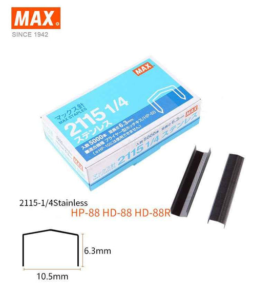 MAX Plier-Type 2115 1/4 Stainless Staples 5000PCS