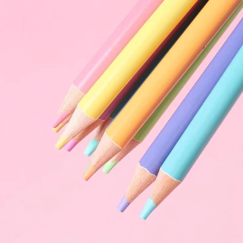 BRUTFUNER 12pcs Macaron Colors Pencils Set