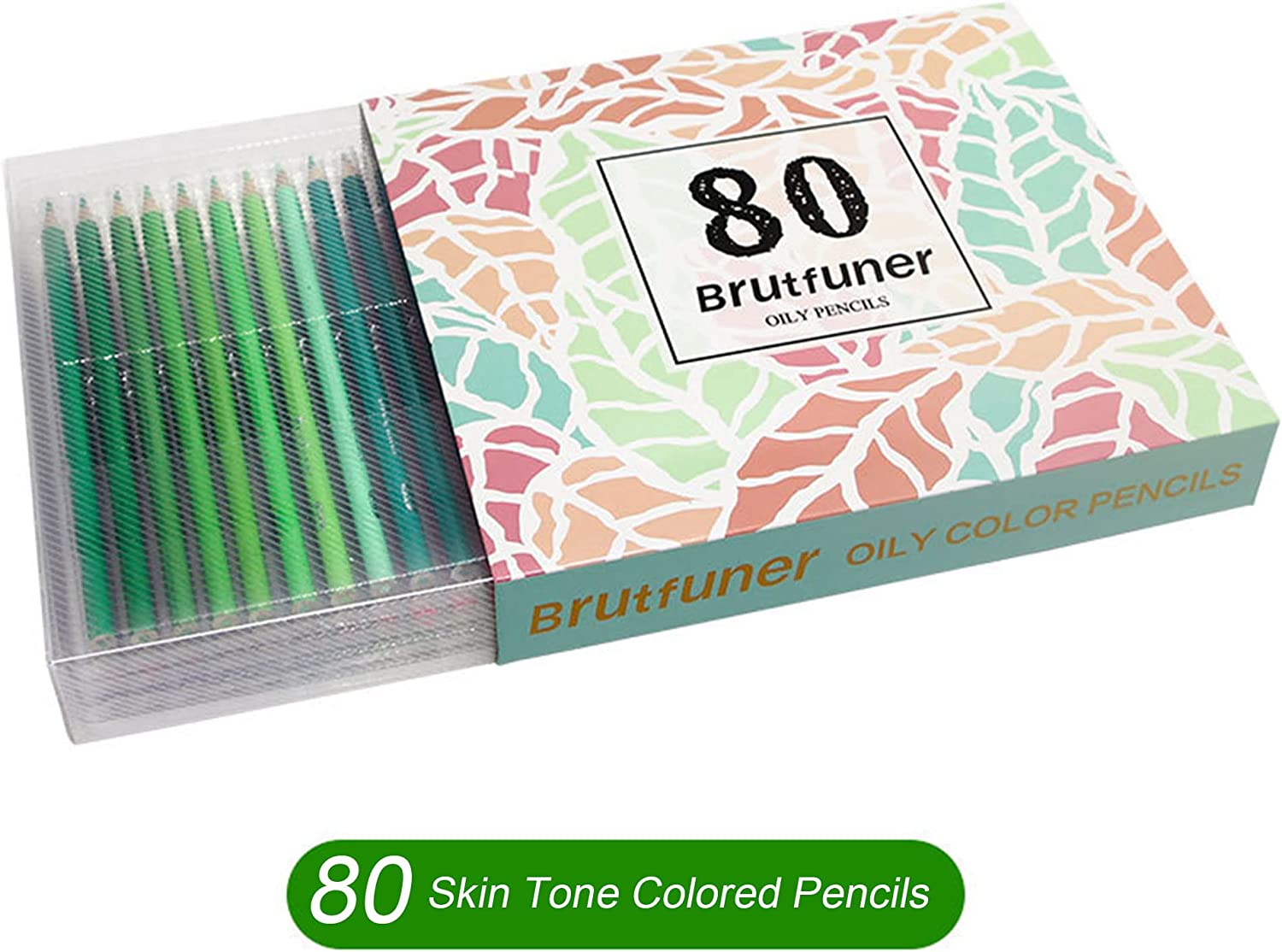 BRUTFUNER Macaron 80 Colored Pencils for Adult Coloring Books