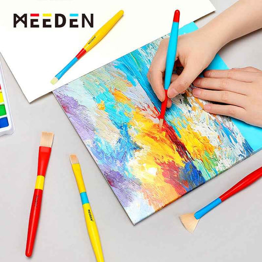 MEEDEN Paint Brushes for Kids 5 Pack