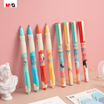 Bolígrafo de gel con clic M&G Murales del Antiguo Egipto Paquete de 8