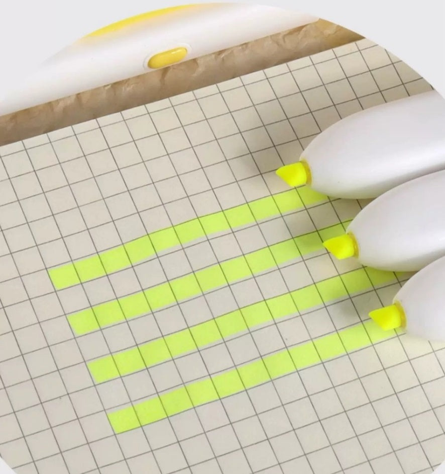 M&G Retractable Highlighter Pens Yellow Fluorescent Markers 8 Pack