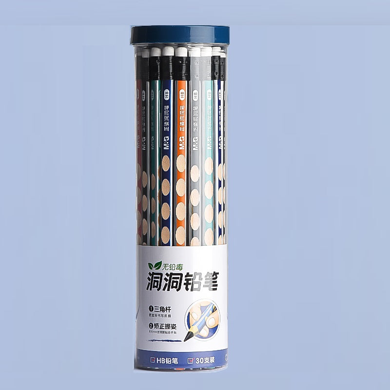 Conjunto de Lápis de Madeira M&G Grip Zone - HB/2B (30 Unidades) para Crianças e Estudantes