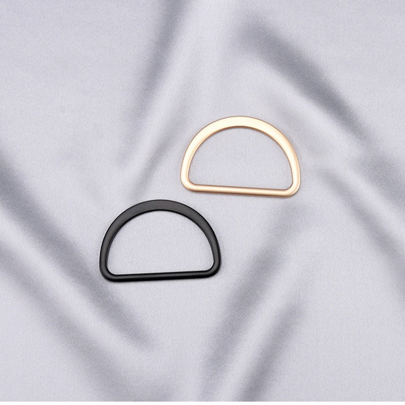 Gold and black 20–50mm D-ring metal belt bag adjustment buckles