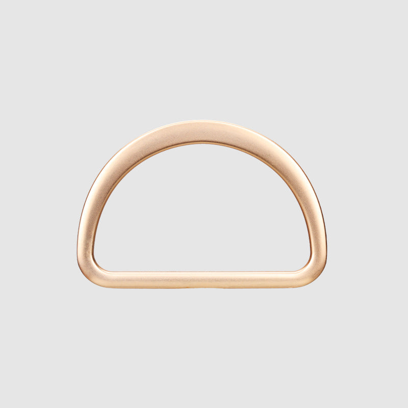 Gold 20–50mm D-ring metal belt bag adjustment buckle