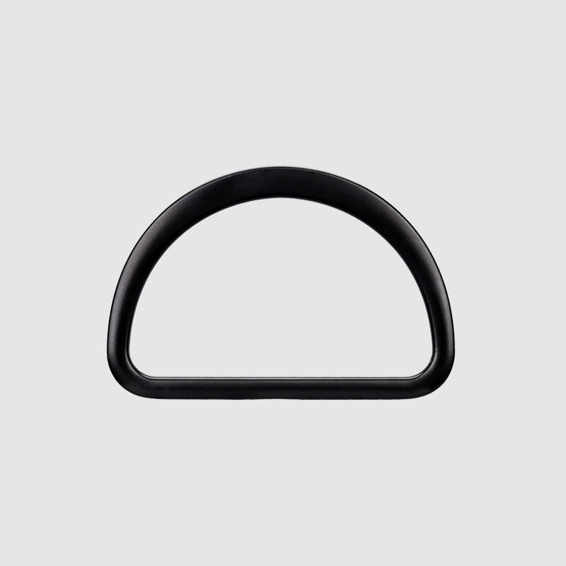 Black 20–50mm D-ring metal belt bag adjustment buckle