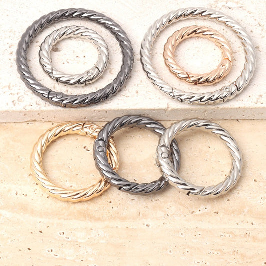 Metal O Spring Ring for Purse Strap Handbag & Keys 10pcs