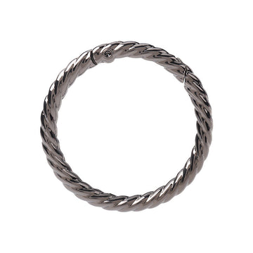 Gunmetal O-spring ring for purse strap, metal connector