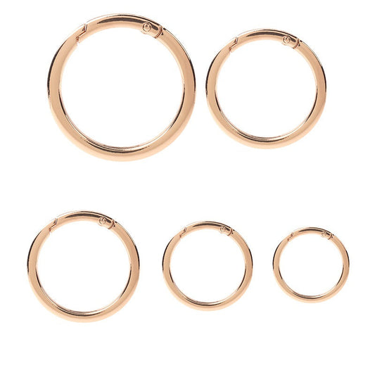 16-38mm Metal DIY Open Ring Spring Hook Buckle 10pcs