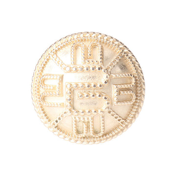 Gold alloy vintage buttons, 18/23mm, geometric pattern front