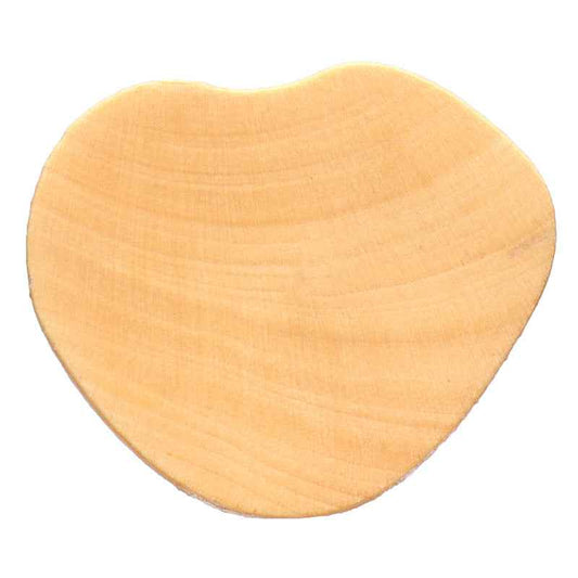 15mm Heart Shaped Natural Wooden Buttons with Shanks for Children's Coat 30pcs