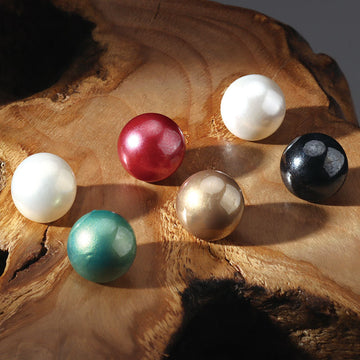 12mm round colorful plastic shirt buttons with metal shanks: red, white, black, teal