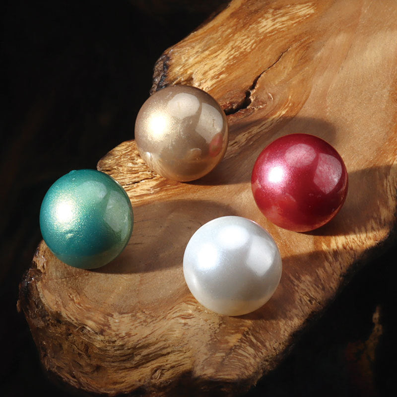 12mm round colorful plastic shirt buttons with metal shanks: gold, teal, red, white