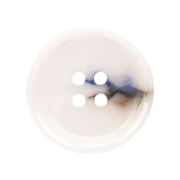 15–23mm round 4-hole ceramic buttons, ink blue, close-up