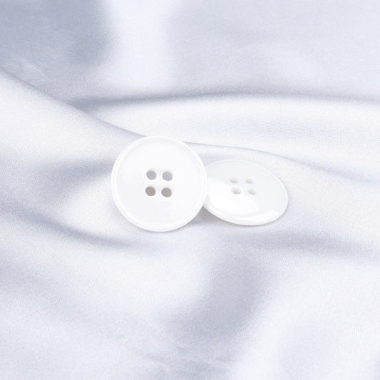15mm/20mm Premium White Ceramic Buttons for Men Women Suits 10pcs