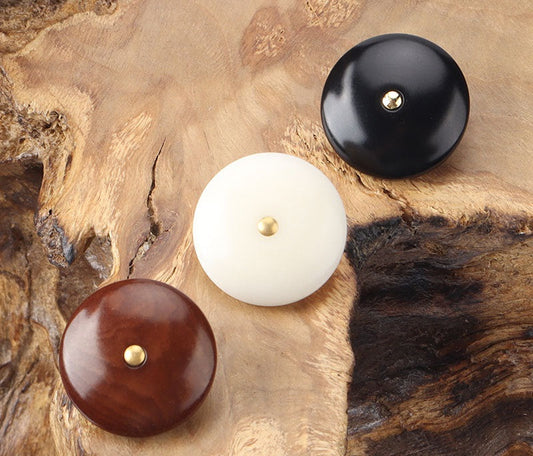 11.5-20mm Round Beige Black Brown Corozo Bread Shank Buttons 12pcs