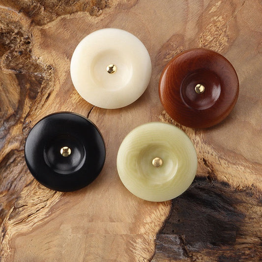 Round Corozo Shank Buttons Beige Black Brown Green for Shirts Cardigans 12pcs