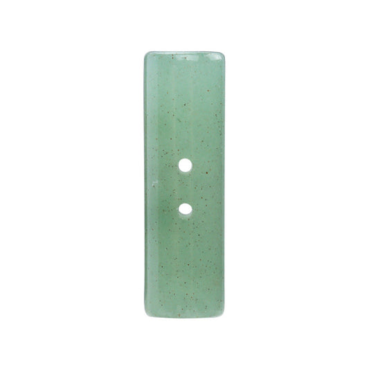 25mm Light Green White Black Natural Jade Cylindrical Two Hole Buttons 4pcs