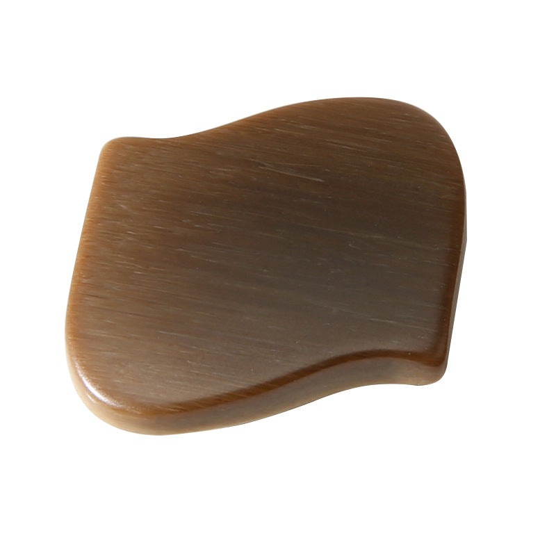 Coffee-brown irregular resin button, shank style, smooth curved surface, 20–34mm