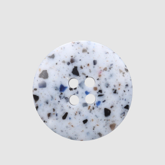 15-25mm Round Marble Texture Recycled Resin Buttons 30 Pack
