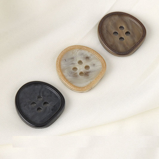 18-28mm Exquisite Patterned Resin Buttons for Coats, Dresses, Suits and Sweaters 20pcs