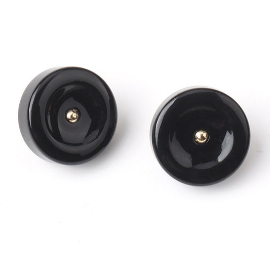 11mm Round Resin Shank Buttons for Women's Cheongsam Shirts Hanfu 20pcs