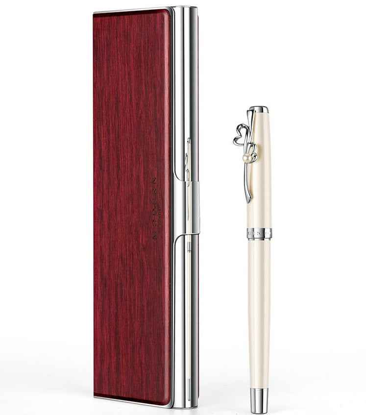 MODERN Stainless Steel Hand-Polished Mirror Pencil Case