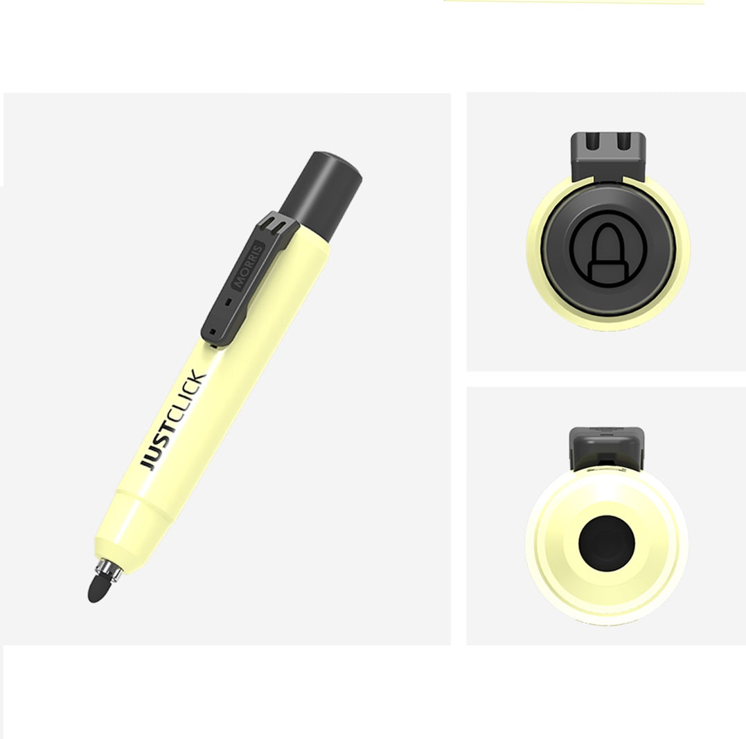 MORRIS JUSTCLICK Permanent Marker Pens (1.5mm Bullet Tip) Quick-Dry