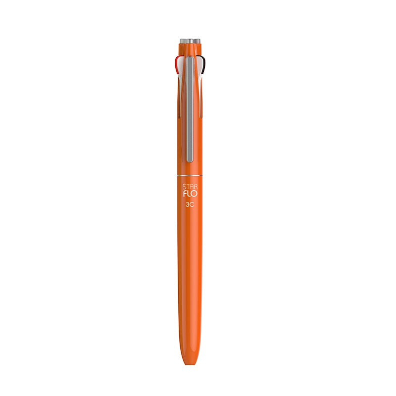 MORRIS STARFLO 3-Color Hybrid Ballpoint Pen (Black/Blue/Red) – 0.7mm
