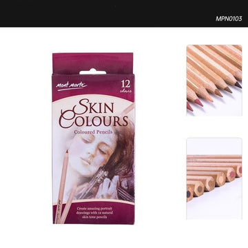 Mont Marte Skin Colour Pencils 12 Pack