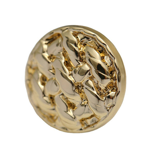 Braided Round Metal Shank Button for Women's Fashion Suit 10pcs