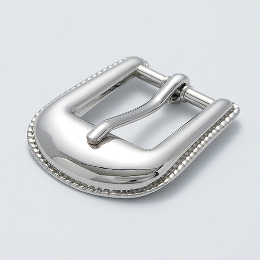 Korean Style Shiny Silver Coat Suit Waist Belt Pin Buckle