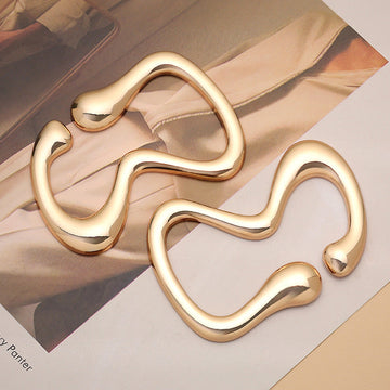 Gold-plated decorative belt buckle, adjustable heart-shaped set of 3 metal pieces