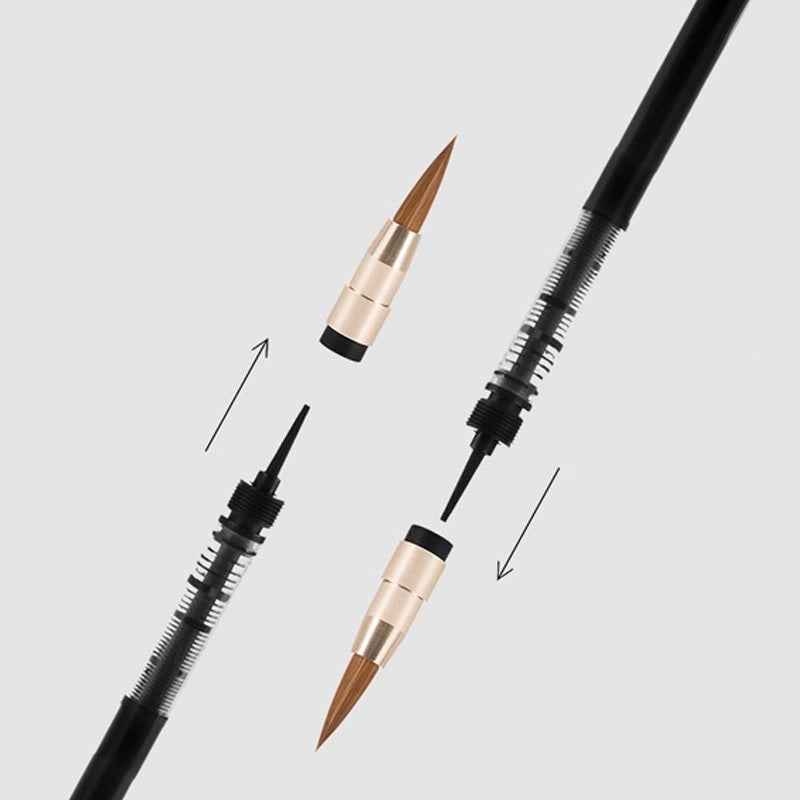 MWZ Fountain Brush Pen Black Ink for Calligraphy,Manga,Drawing