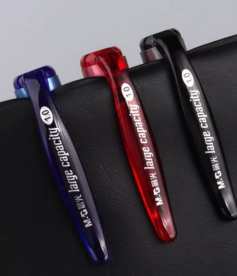 M&G Large Capacity Gel Pens - 1.0mm Bullet Tip -12 Pack