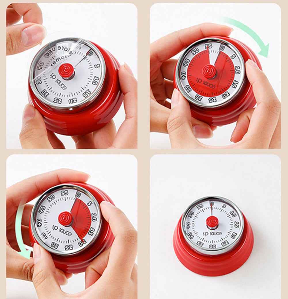 SP SAUCE Metal Mechanical Timer 60-Minute – Magnetic