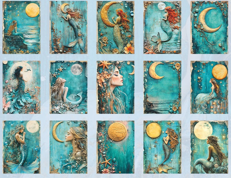 Mermaid Diary Scrapbook Paper Set - 180 Sheets