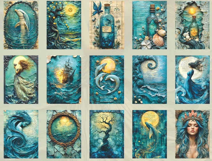 Mermaid Diary Scrapbook Paper Set - 180 Sheets